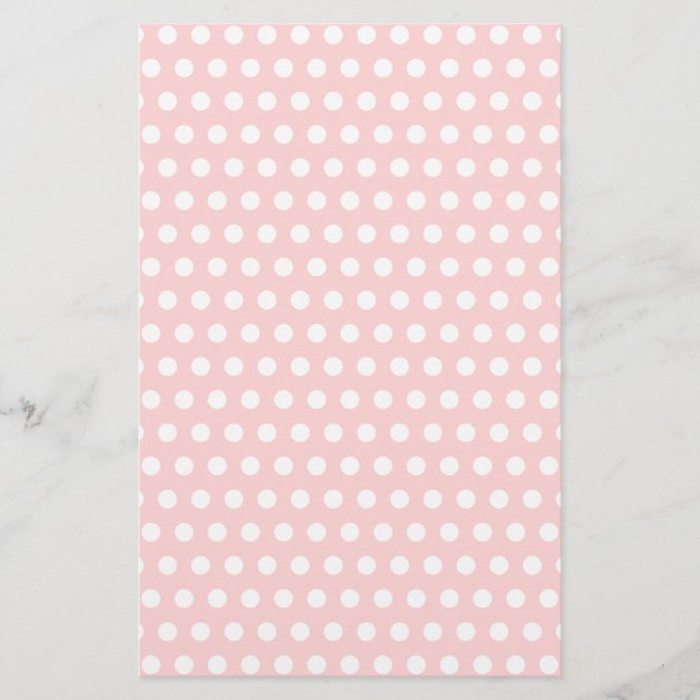 White Polka dots på Blekens Rosa (Framsida)