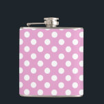 White polka dots på blekens rosa fickplunta<br><div class="desc">White polka dots på blekens rosa</div>