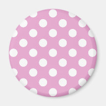 White polka dots på blekens rosa
