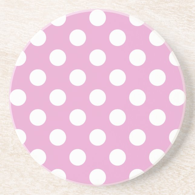 White polka dots på blekens rosa underlägg sandsten (Framsidan)