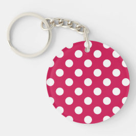 White polka dots på ceris