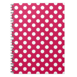 White polka dots på ceris anteckningsbok