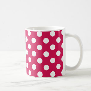 White polka dots på ceris kaffemugg
