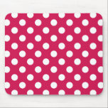 White polka dots på ceris musmatta<br><div class="desc">White polka dots på ceris</div>