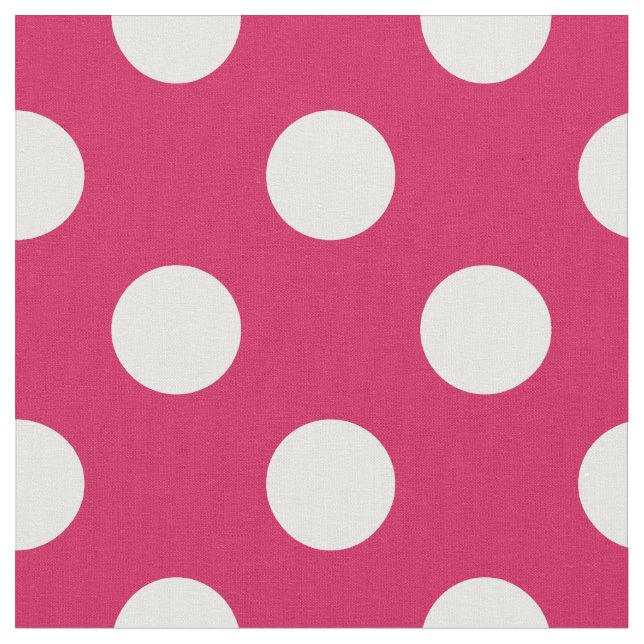 White polka dots på ceris tyg (Närbild)