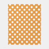White polka dots på gula