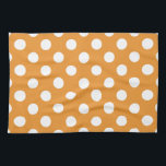 White polka dots på gula kökshandduk<br><div class="desc">White polka dots på gula</div>