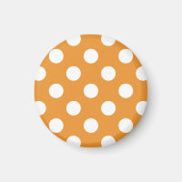 White polka dots på gula