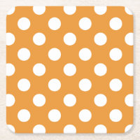 White polka dots på gula