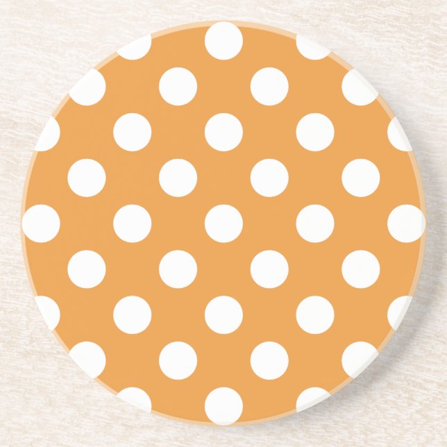 White polka dots på gula underlägg sandsten (Framsidan)