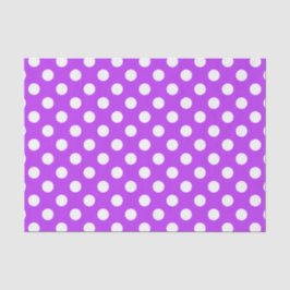 White polka dots på lila