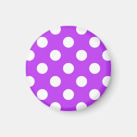 White polka dots på lila