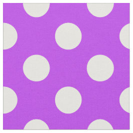 White polka dots på lila tyg