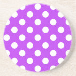 White polka dots på lila underlägg<br><div class="desc">White polka dots på lila</div>