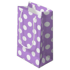 White polka dots på lilac