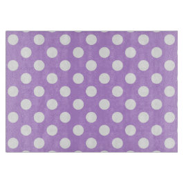 White polka dots på lilac