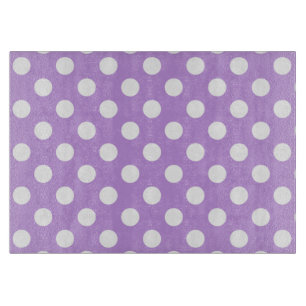 White polka dots på lilac