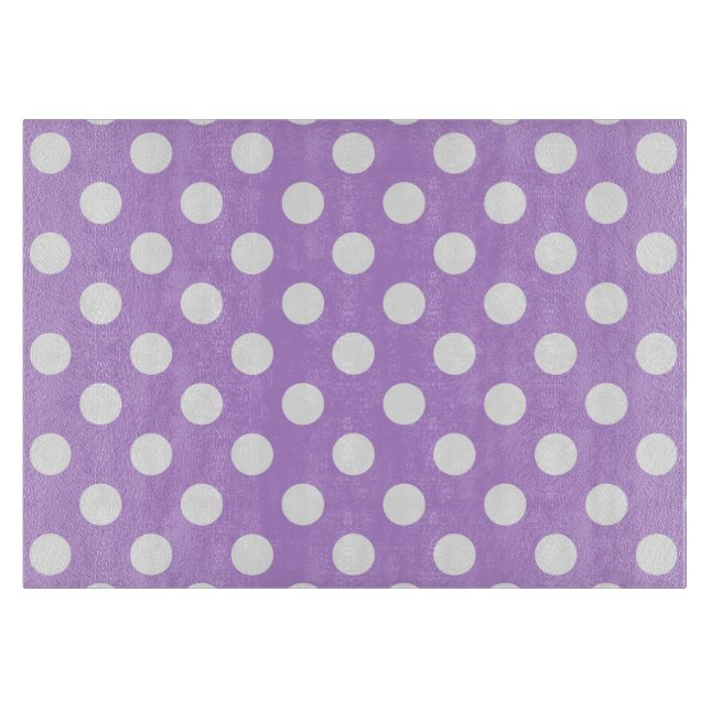 White polka dots på lilac (Framsidan)