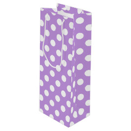 White polka dots på lilac
