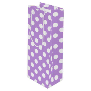 White polka dots på lilac