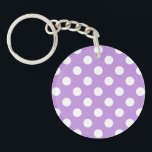 White polka dots på lilac<br><div class="desc">White polka dots på lilac</div>