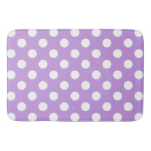 White polka dots på lilac
