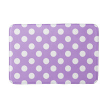 White polka dots på lilac