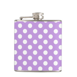 White polka dots på lilac fickplunta