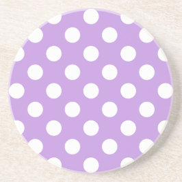 White polka dots på lilac underlägg sandsten