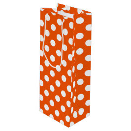 White polka dots på orange