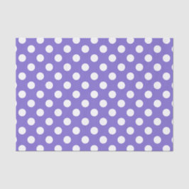 White polka dots på periwinkle