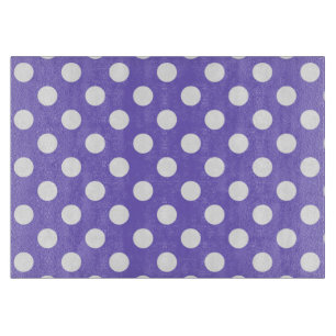 White polka dots på periwinkle
