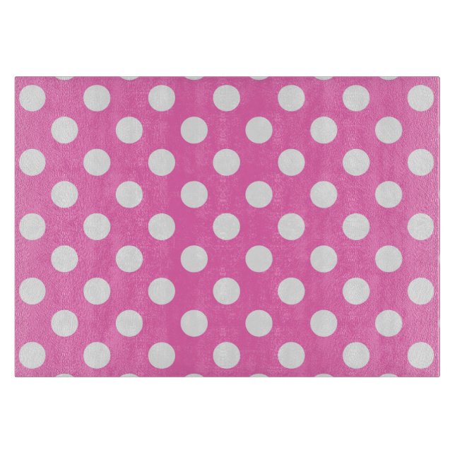 White polka dots på rosa (Framsidan)