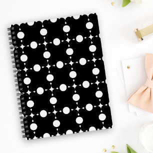White Polka dots, Polka Dot Mönster, Dit, Dit, Dit Anteckningsbok