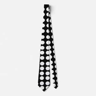 White Polka dots Tie Slips
