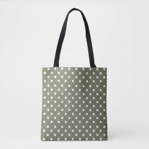 White Polka dots Tygkasse