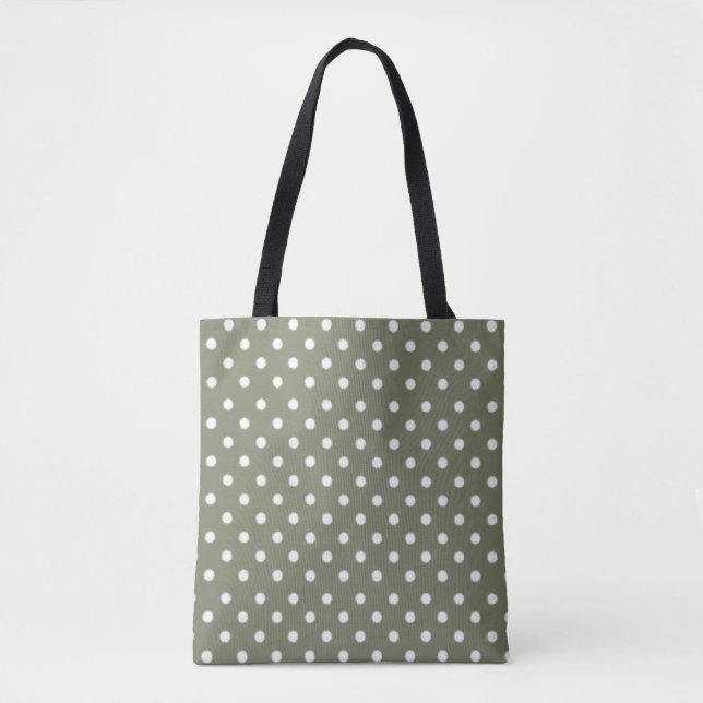 White Polka dots Tygkasse (Framsida)