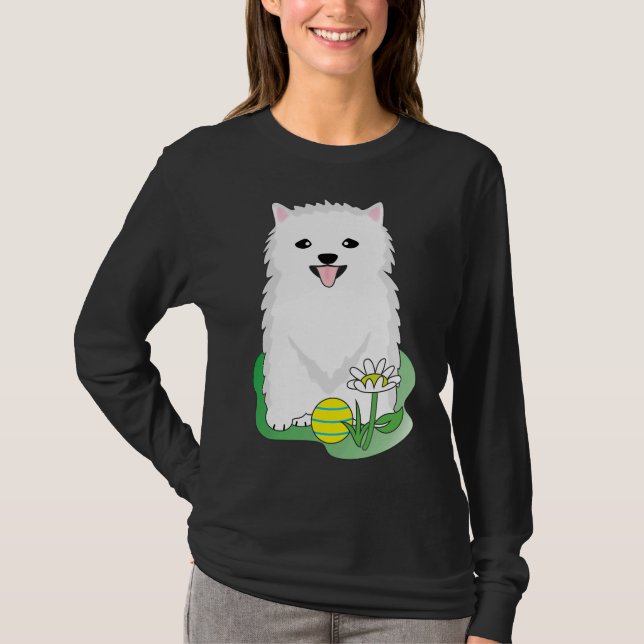White Pomeranian 28 T Shirt (Framsida)