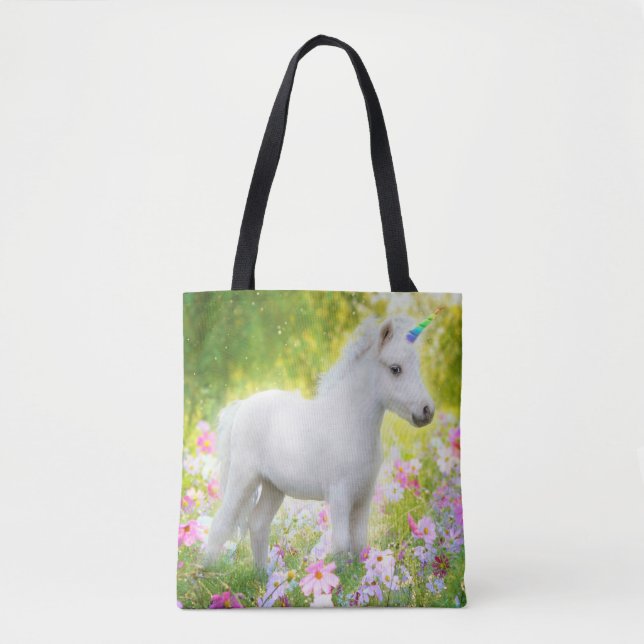 White Pony Unicorn Tygkasse (Framsida)