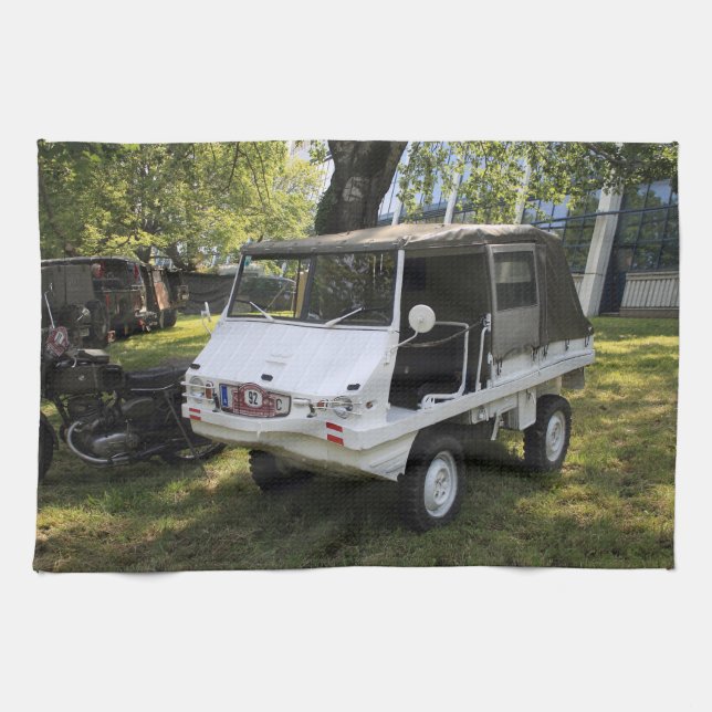 White Puch Haflinger Kökshandduk (Horisontell)