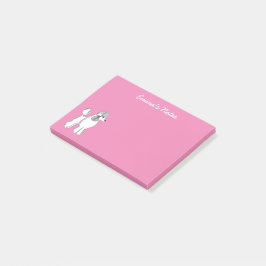 White Pudel Anpassningsbar Post-it® Notes 4 x 3 tu Post-it Block
