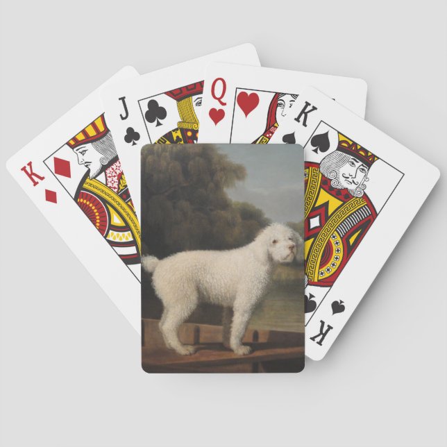 White Pudel i fitta (av George Stubbs) Casinokort (Baksidan)