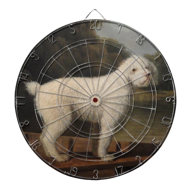 White Pudel i fitta (av George Stubbs) Darttavla (Framsidan)