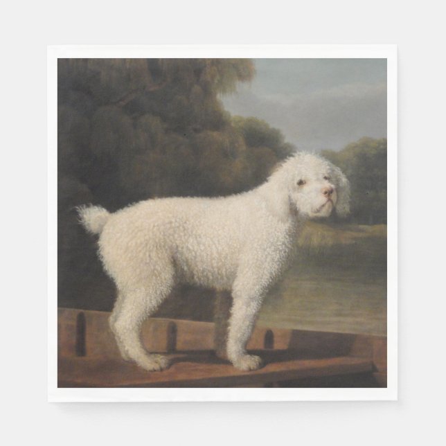 White Pudel i fitta (av George Stubbs) Pappersservett (Framsidan)