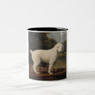 White Pudel i fitta (av George Stubbs) Två-Tonad Mugg