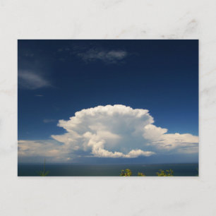 White Puffy Cloud Photo Vykort