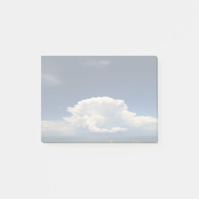 White Puffy Cloud Post-it Block (Framsida)