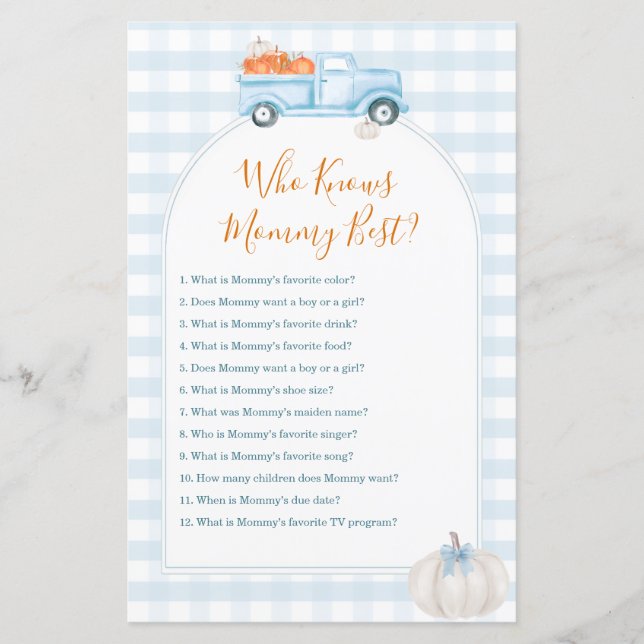 White Pumpkin Blue Lastbil som känner Mamma Best G (Framsida)