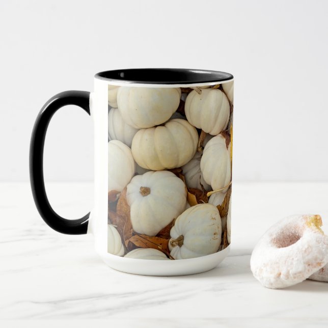 White Pumpkin Combo Mug Mugg (Med munk)
