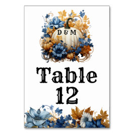 White Pumpkin Elegant Fall Garden Bordsnummer